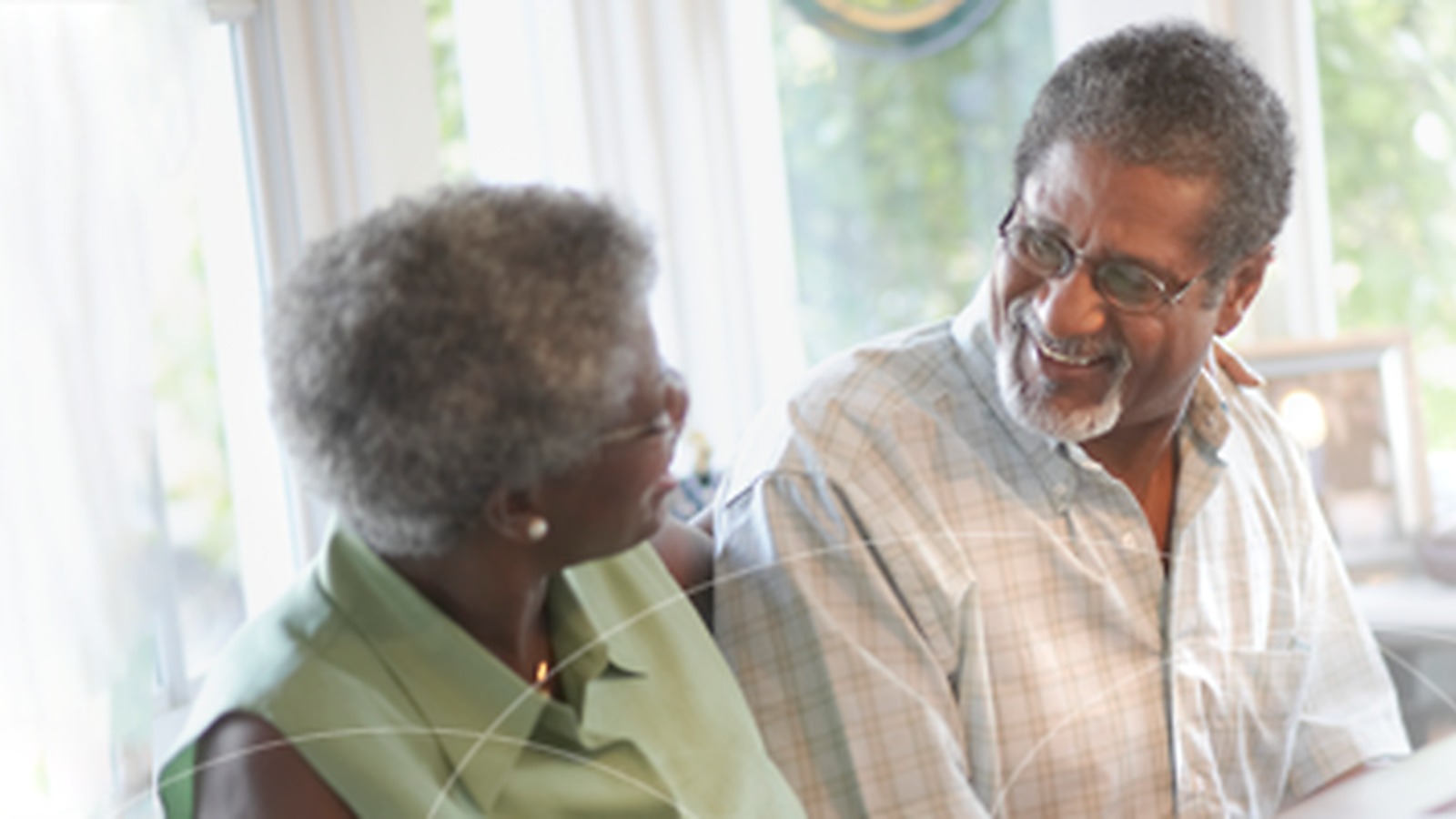 Older couple at home