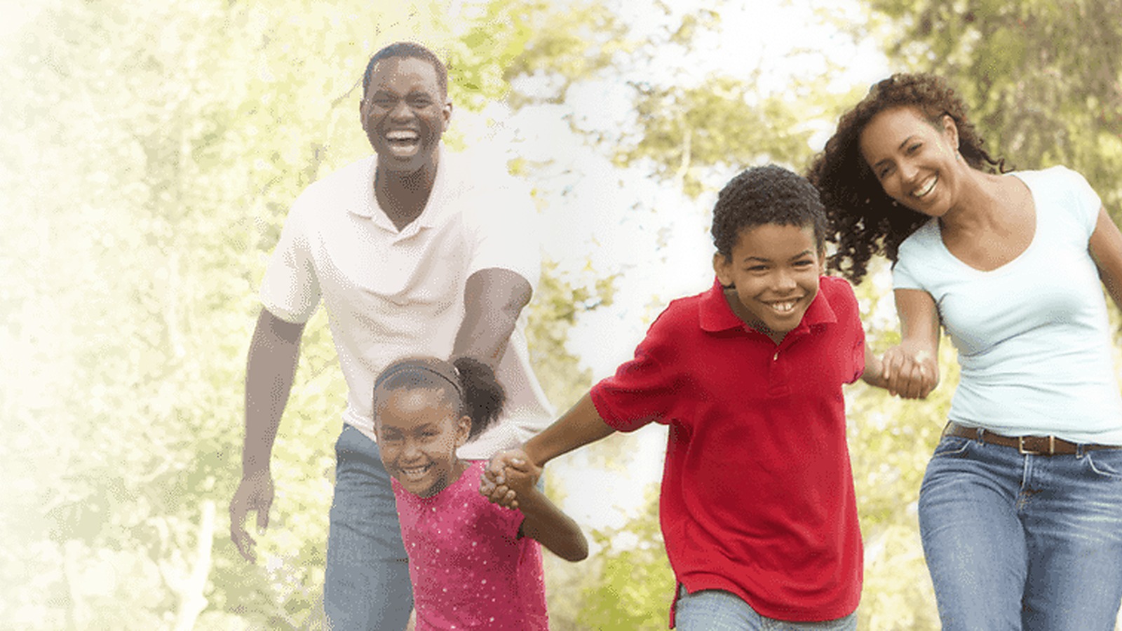Family walking outdoors