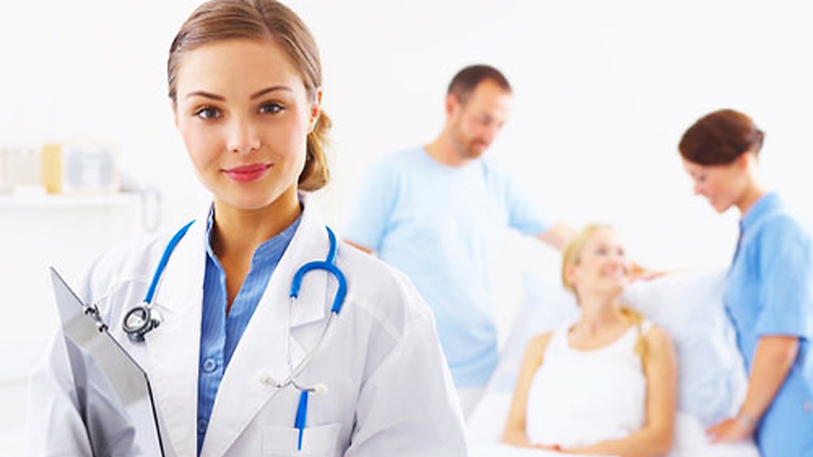 Doctor in a clinical setting